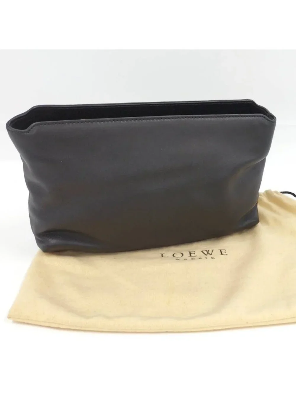 Loewe Pouch Leather Black